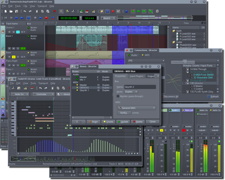 Qtractor (โปรแกรม Sequencer แบบ Multi-Track สำหรับงานเสียง และ MIDI) Qtractor (โปรแกรม Sequencer แบบ Multi-Track สำหรับงานเสียง และ MIDI)