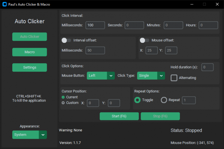 Paul’s AutoClicker (โปรแกรมคลิกอัตโนมัติ และมาโครสำหรับ บน Windows)