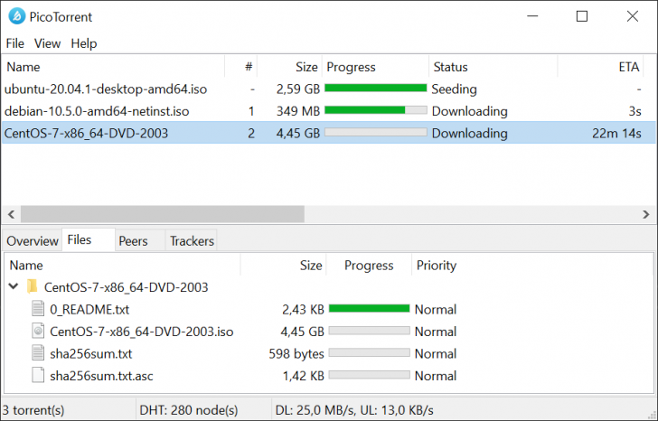 PicoTorrent (โปรแกรม Torrent Client ที่ถูกออกแบบมาให้ดัดแปลงต่อได้)