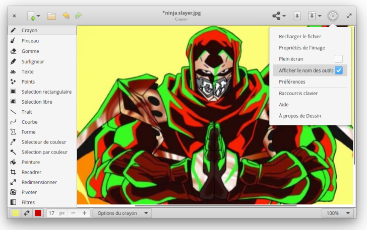 Drawing (โปรแกรม Paint สำหรับระบบปฏิบัติการ Linux)