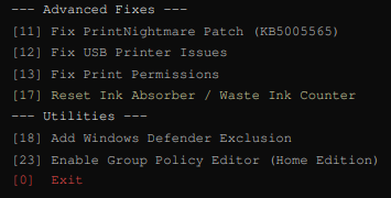 Print Server Fix Tool (โปรแกรมแก้ปัญหาเครื่องพิมพ์จาก Windows Update) : 