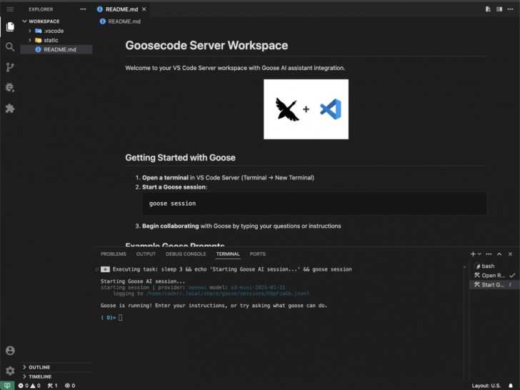 goose (โปรแกรม AI ช่วยเขียนโค้ดได้)