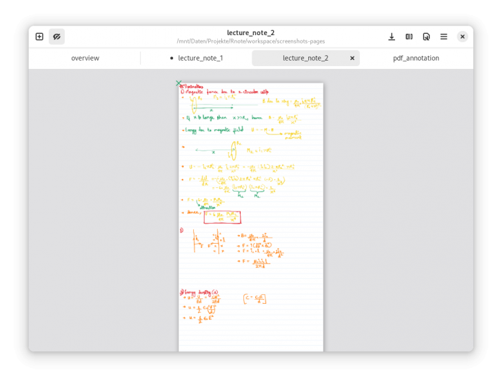 Rnote (โปรแกรมจดบันทึก และแบบร่างด้วยลายมือ) Rnote (โปรแกรมจดบันทึก และแบบร่างด้วยลายมือ)