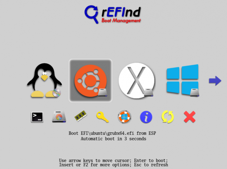 rEFInd (โปรแกรมจัดการการบูต)
