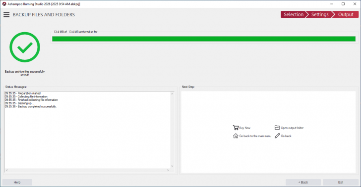 โปรแกรมไรท์แผ่น Ashampoo Burning Studio