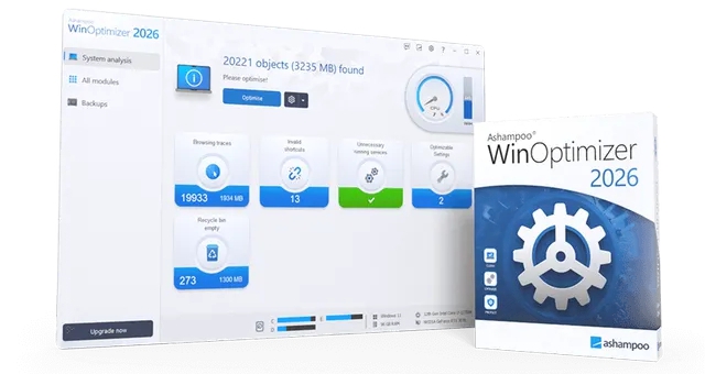 Ashampoo WinOptimizer (โปรแกรมเพิ่มประสิทธิภาพเร่งความเร็วคอมพิวเตอร์) : 