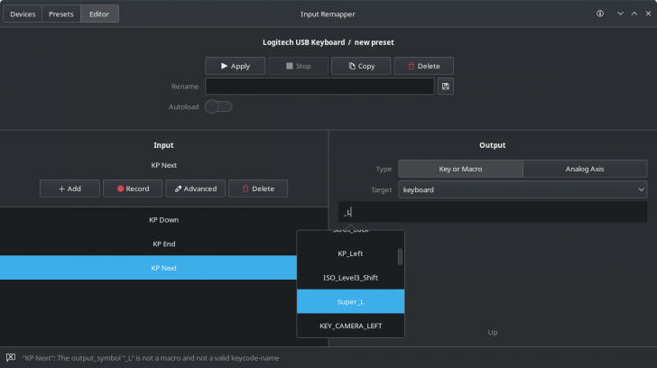 Input Remapper (โปรแกรมปรับแต่งการทำงานของอุปกรณ์อินพุตสำหรับ Linux) Input Remapper (โปรแกรมปรับแต่งการทำงานของอุปกรณ์อินพุตสำหรับ Linux)