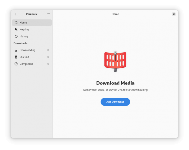 Parabolic (โปรแกรมดาวน์โหลดวิดีโอ จากเว็บไซต์สำหรับ Windows และ Linux)