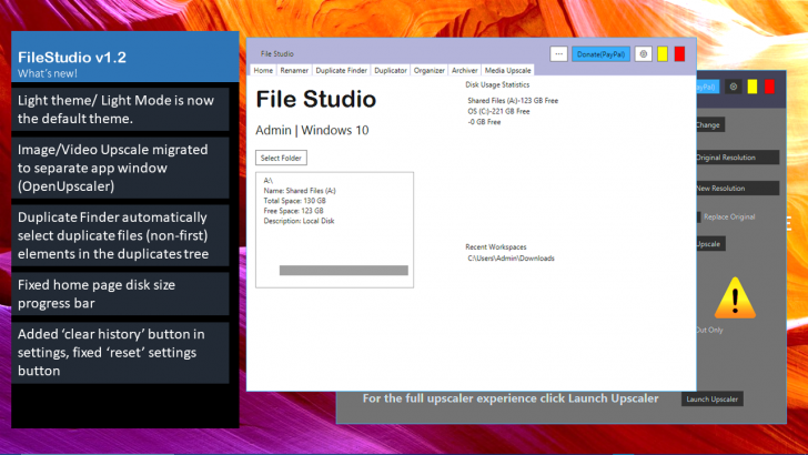 โปรแกรมจัดการไฟล์อเนกประสงค์ File Studio