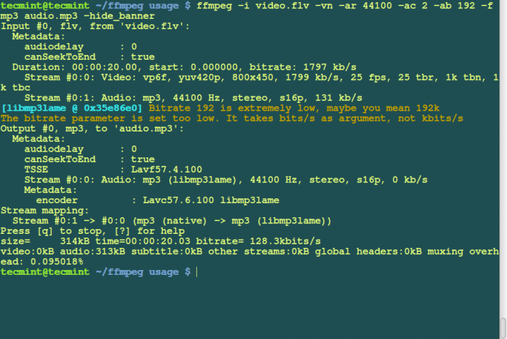 FFmpeg (โปรแกรมเฟรมเวิร์กด้านมัลติมีเดียที่ทรงพลังที่สุด)
