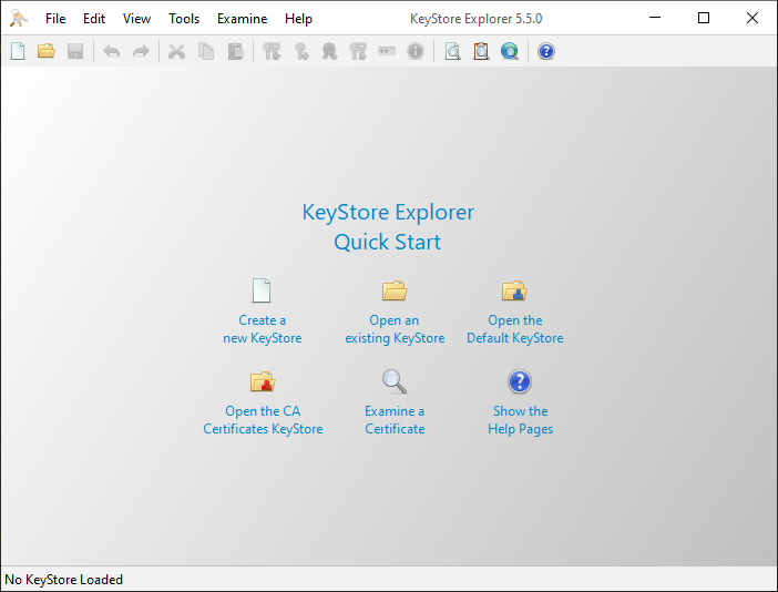 KeyStore Explorer (โปรแกรมจัดการ Keytool และ Jarsigner สำหรับ Java)
