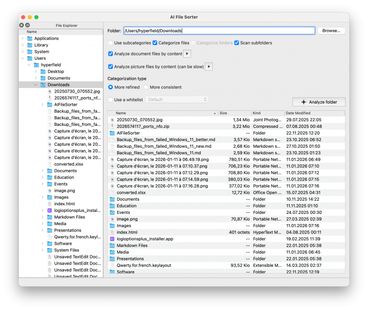 AI File Sorter (โปรแกรมจัดระเบียบไฟล์อัตโนมัติด้วย AI)