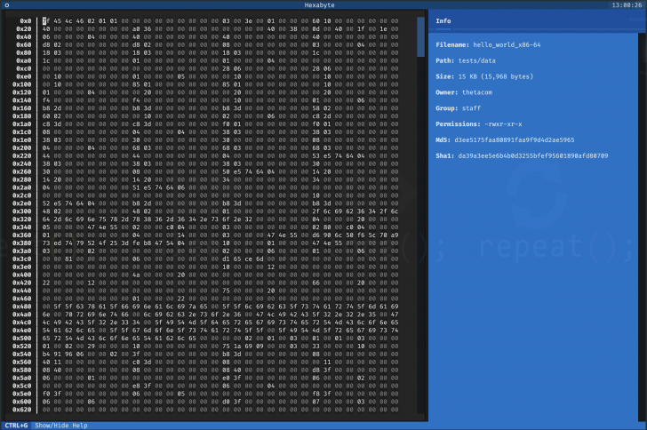 Hexabyte (โปรแกรม Hex Editor สำหรับแก้ไขข้อมูลฐานสิบหก) Hexabyte (โปรแกรม Hex Editor สำหรับแก้ไขข้อมูลฐานสิบหก)