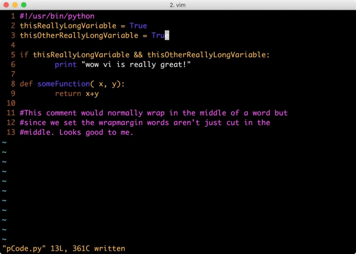 Vim (โปรแกรมแก้ไขข้อความประสิทธิภาพสูง) Vim (โปรแกรมแก้ไขข้อความประสิทธิภาพสูง)