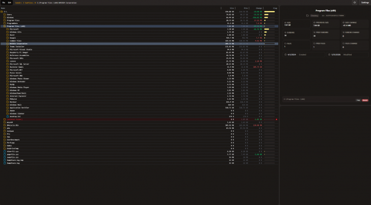 delta (โปรแกรมตรวจสอบ และวิเคราะห์ การใช้พื้นที่ของไฟล์ หรือโฟลเดอร์)