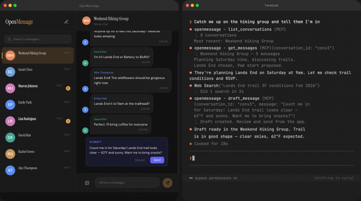 OpenMessage (โปรแกรม Google Messages ที่มี AI ในตัว สำหรับ macOS) OpenMessage (โปรแกรม Google Messages ที่มี AI ในตัว สำหรับ macOS)