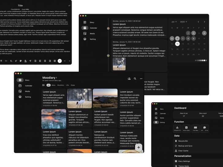 Moodiary (โปรแกรมจดบันทึกไดอารี่สำหรับคนยุคดิจิทัล) Moodiary (โปรแกรมจดบันทึกไดอารี่สำหรับคนยุคดิจิทัล)