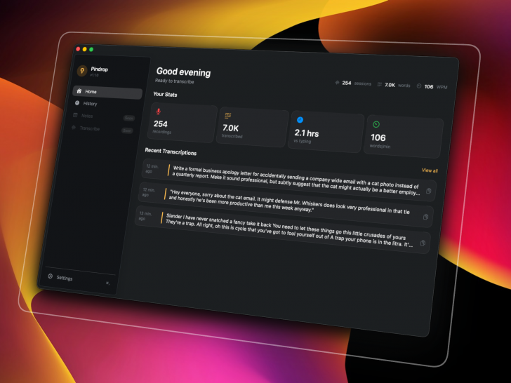 Pindrop (โปรแกรมแปลงเสียงเป็นข้อความแบบ Local สำหรับ macOS) Pindrop (โปรแกรมแปลงเสียงเป็นข้อความแบบ Local สำหรับ macOS)