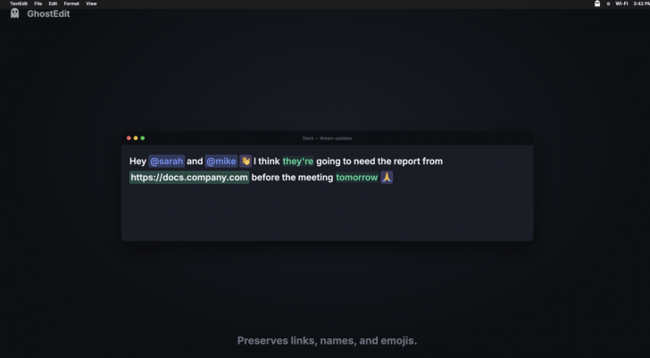 GhostEdit (โปรแกรมช่วยตรวจไวยากรณ์ด้วย AI สำหรับ macOS)