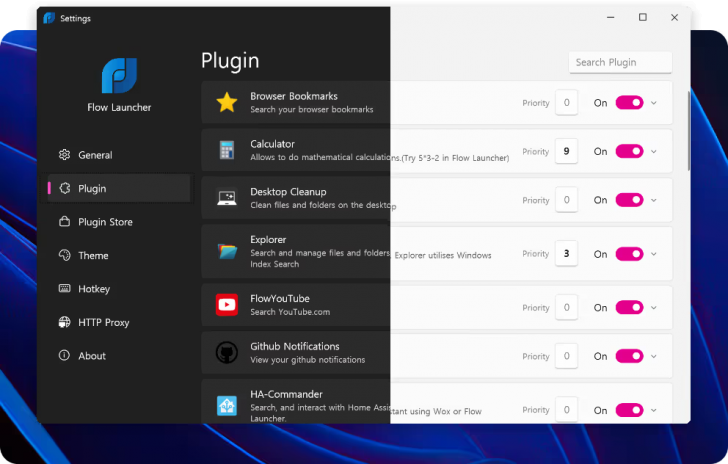 Flow Launcher (โปรแกรมช่วยเปิดโปรแกรม และค้นหาข้อมูล สำหรับ Windows) : 