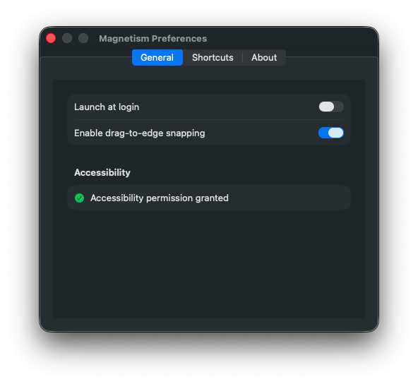 Magnetism (โปรแกรมจัดการหน้าต่าง หน้าจอสำหรับ macOS) Magnetism (โปรแกรมจัดการหน้าต่าง หน้าจอสำหรับ macOS)