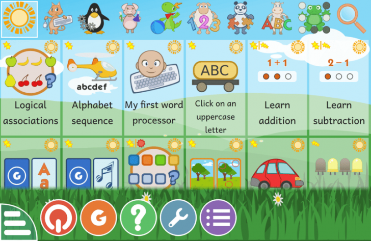 GCompris (โปรแกรมเพื่อการศึกษา เหมาะสำหรับเด็กอายุ 2 ถึง 10 ปี)