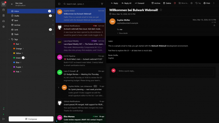Bulwark (ระบบบริหารจัดการอีเมลแบบ Self-Hosted ลูกเล่นเยอะ ครบวงจร)