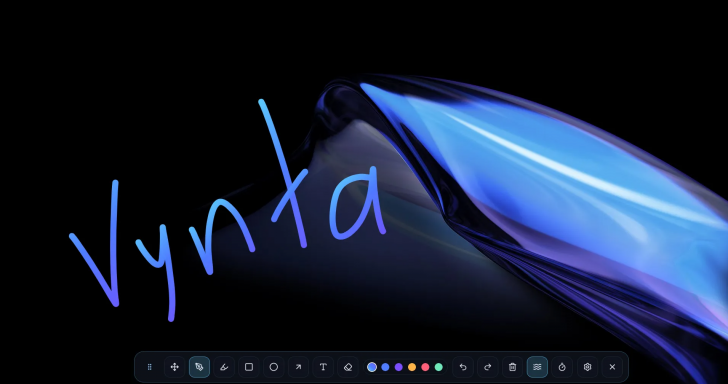 Vynta (โปรแกรมปากกาเขียน และวาดบนหน้าจอคอม ได้แบบเรียลไทม์)