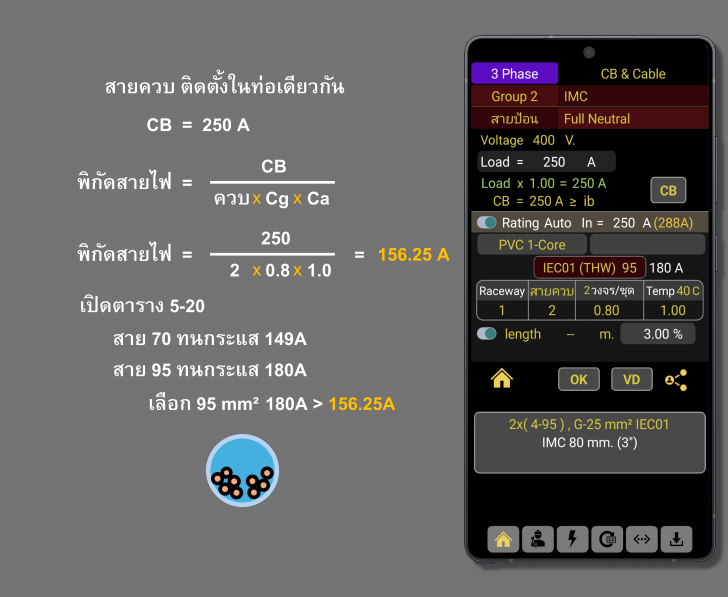 แอปพลิเคชัน หาสายไฟฟ้า