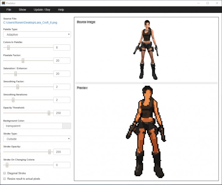 Pixelator (โปรแกรมเปลี่ยนภาพปกติให้กลายเป็นศิลปะแนว Pixel Art) Pixelator (โปรแกรมเปลี่ยนภาพปกติให้กลายเป็นศิลปะแนว Pixel Art)