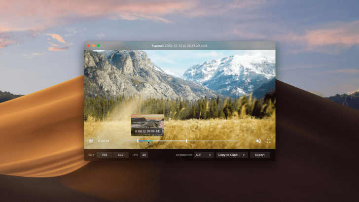 Kap (โปรแกรมบันทึกหน้าจอ สำหรับ macOS)