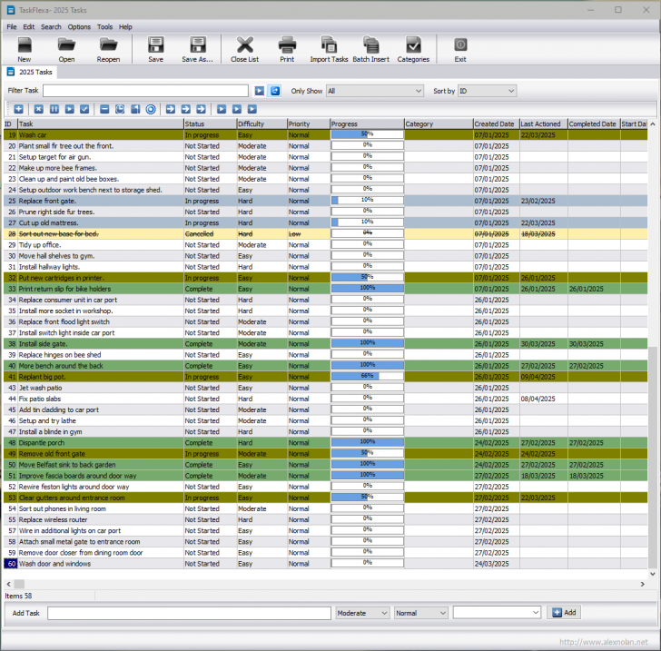 Taskflexa (โปรแกรมวางแผนโครงการ และบริหาร ติดตาม โปรเจกต์แบบพกพา)