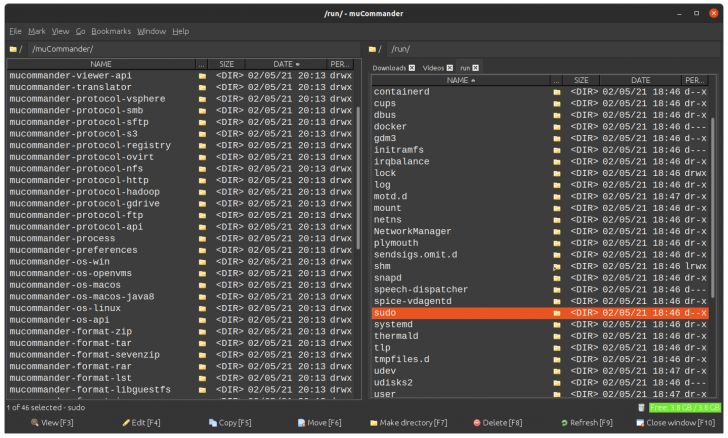 muCommander (โปรแกรมจัดการไฟล์แบบสองหน้าต่าง (Dual-Pane)) muCommander (โปรแกรมจัดการไฟล์แบบสองหน้าต่าง (Dual-Pane))