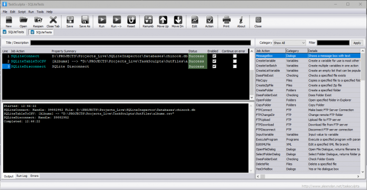 TaskSculpta (โปรแกรมสร้างเครื่องมือจัดการงานอัตโนมัติบน Windows)