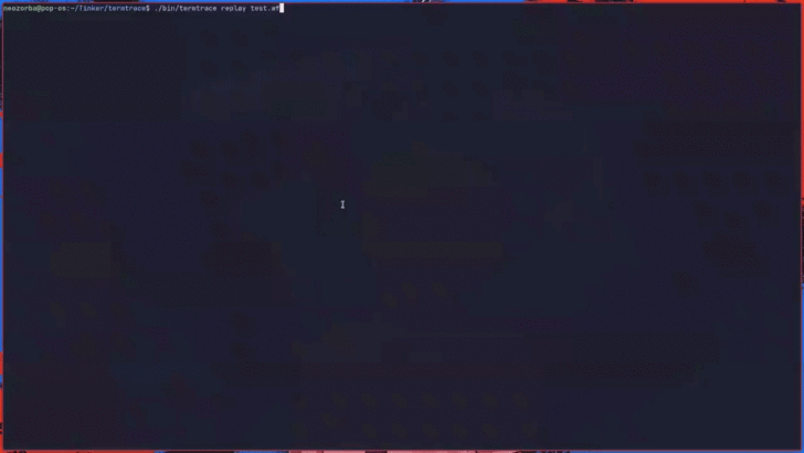 termtrace (โปรแกรมบันทึก และตรวจสอบการทำงานบน Terminal สำหรับนักพัฒนา)