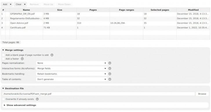 PDFsam Basic (โปรแกรมอ่าน และแก้ไขไฟล์ PDF)