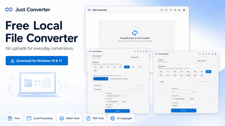 โปรแกรมแปลงไฟล์ Just Converter