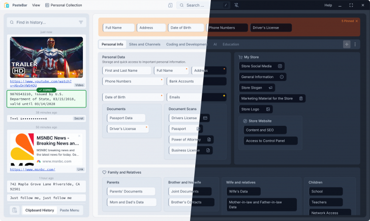 PasteBar (โปรแกรมจัดการ Clipboard สำหรับ macOS และ Windows)
