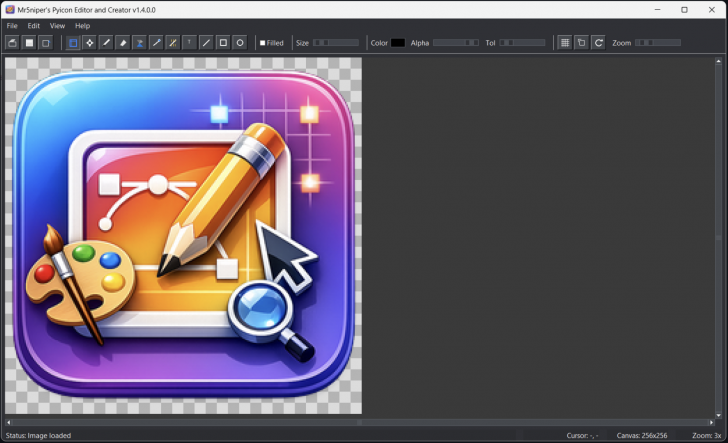 โปรแกรมสร้าง และแก้ไขไอคอน Pyicon Editor โปรแกรมสร้าง และแก้ไขไอคอน Pyicon Editor