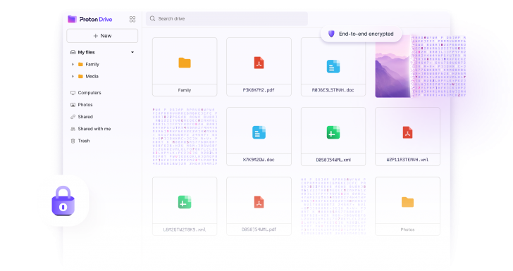Proton Drive (โปรแกรมฝากไฟล์ เก็บไฟล์บนคลาวด์ เข้ารหัส ปลอดภัย 100%) Proton Drive (โปรแกรมฝากไฟล์ เก็บไฟล์บนคลาวด์ เข้ารหัส ปลอดภัย 100%)