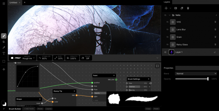 Darkly (โปรแกรมวาดรูป Darkly ทางเลือก Photoshop สำหรับศิลปิน) Darkly (โปรแกรมวาดรูป Darkly ทางเลือก Photoshop สำหรับศิลปิน)