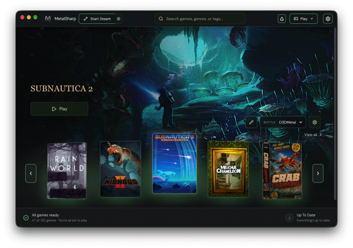 MetalSharp (โปรแกรมเล่นเกม รันโปรแกรม Windows บน Mac) MetalSharp (โปรแกรมเล่นเกม รันโปรแกรม Windows บน Mac)