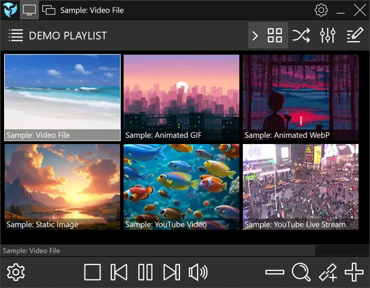 PUSH Video Wallpaper (โปรแกรมตั้งวิดีโอเป็นภาพพื้นหลัง หรือ พักหน้าจอ)