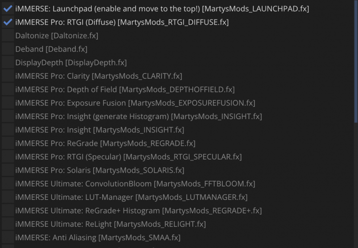 ReShade (โปรแกรมปรับแต่งกราฟิก และ แสงสี ภายในเกม) : 