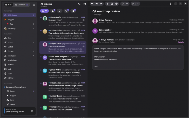 Penguin Mail (โปรแกรมอีเมล และปฏิทิน Linux รองรับ GMail MS IMAP/SMTP) Penguin Mail (โปรแกรมอีเมล และปฏิทิน Linux รองรับ GMail MS IMAP/SMTP)