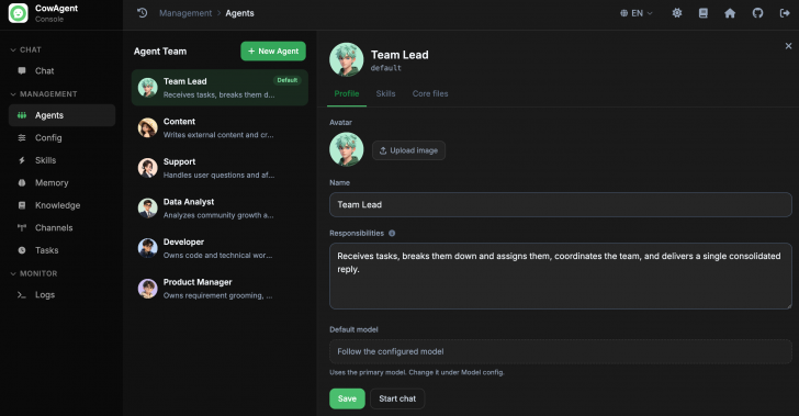 CowAgent (โปรแกรมผู้ช่วย AI อัจฉริยะ ช่วยสร้าง Workflow และทำงานแทน) CowAgent (โปรแกรมผู้ช่วย AI อัจฉริยะ ช่วยสร้าง Workflow และทำงานแทน)
