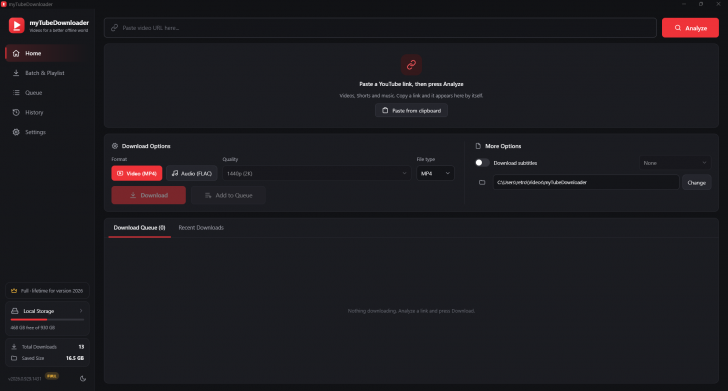 myTubeDownloader (โปรแกรมดาวน์โหลดวิดีโอ และเพลงจากยูทูป) : 