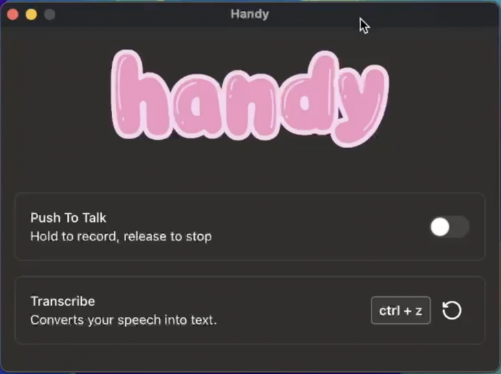 Handy (โปรแกรมถอดเสียงเป็นข้อความ พิมพ์ด้วยเสียง ทำงานแบบออฟไลน์)