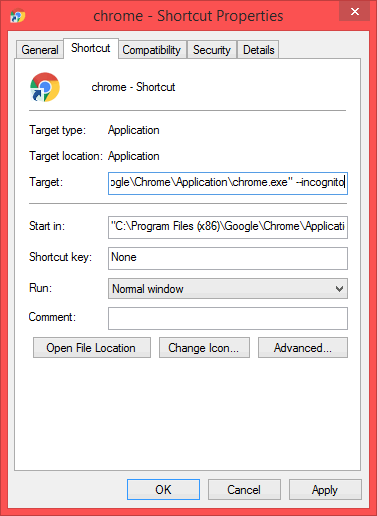 สร้าง Shotcut ทางเข้าลัด Google Chrome ในโหมดไม่ระบุตัวตน สร้าง Shotcut ทางเข้าลัด Google Chrome ในโหมดไม่ระบุตัวตน