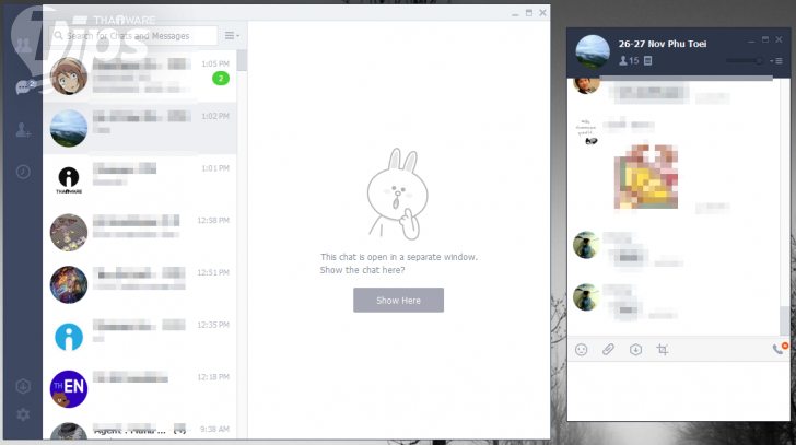 วิธีปรับการแสดงผล LINE บน PC ให้รวมเป็นหน้าจอเดียว ดูง่าย สะดวก  เหมือนที่เล่นบน iPad